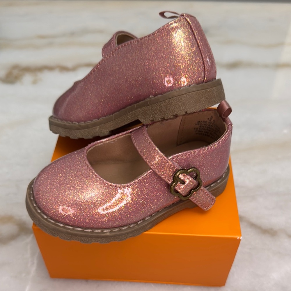 Glittery Pink Kids Shoes